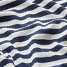 Ribbed Jersey yarn-dyed horizontal stripes – offwhite/navy blue,  thumbnail number 2