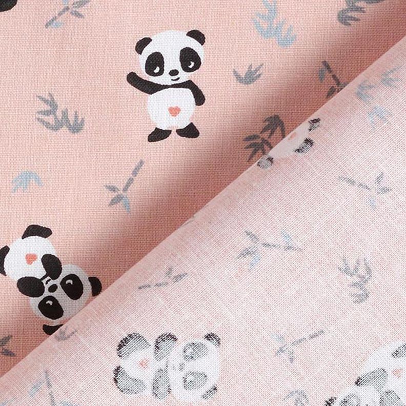 Cotton Cretonne Cuddly panda – pink,  image number 4