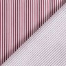 Cotton Poplin Mini stripes – burgundy/white,  thumbnail number 4