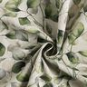 Decor Fabric Half Panama poplar leaves – natural/dark olive,  thumbnail number 3