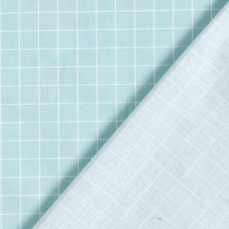 Cotton Cretonne Grid check – light blue,  image number 4