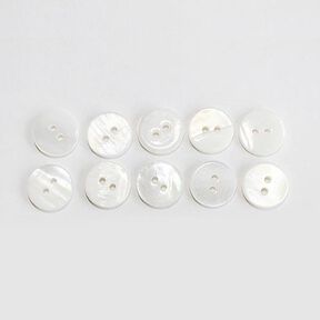 Blouses Button Set [ 10-Pieces ] – white, 