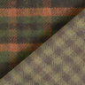 Coat fabric double-face tartan – terracotta/fir green,  thumbnail number 5