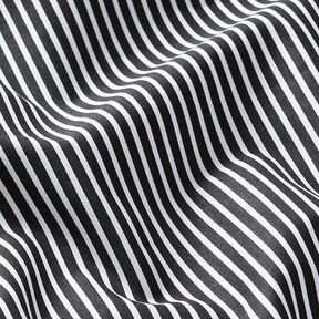 Cotton Poplin Stripes – black/white, 