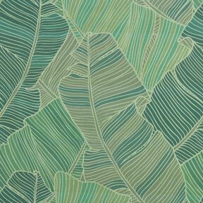 Outdoor Fabric Canvas leaf lines – green, 