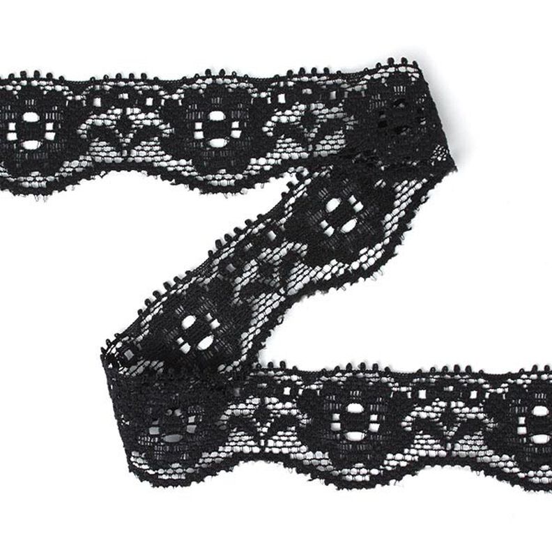 Elasticated Floral Lace 3,  image number 1