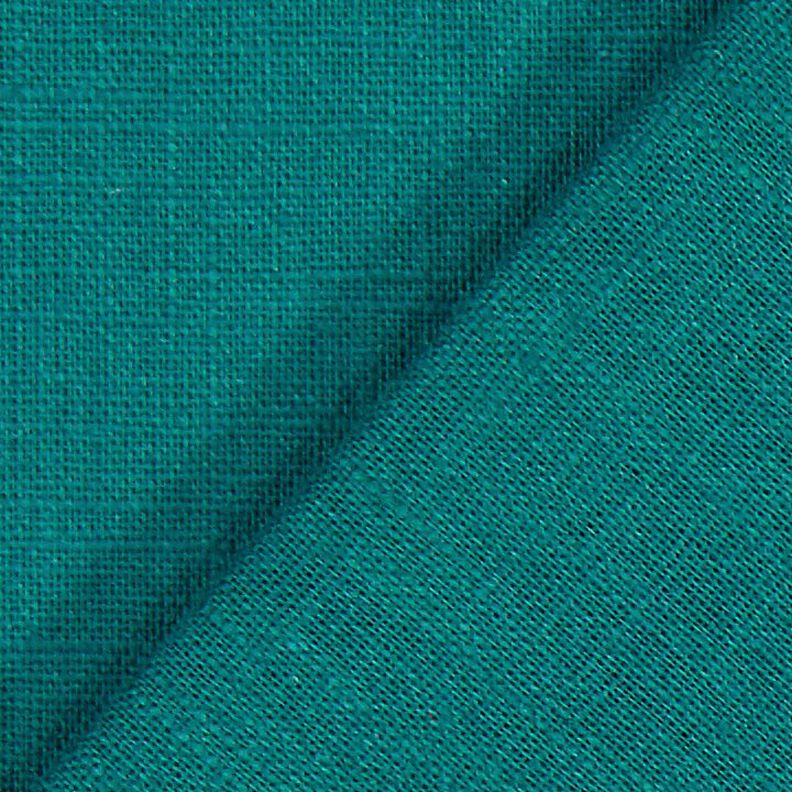 Linen fabric Ramie mix medium – blue spruce,  image number 4