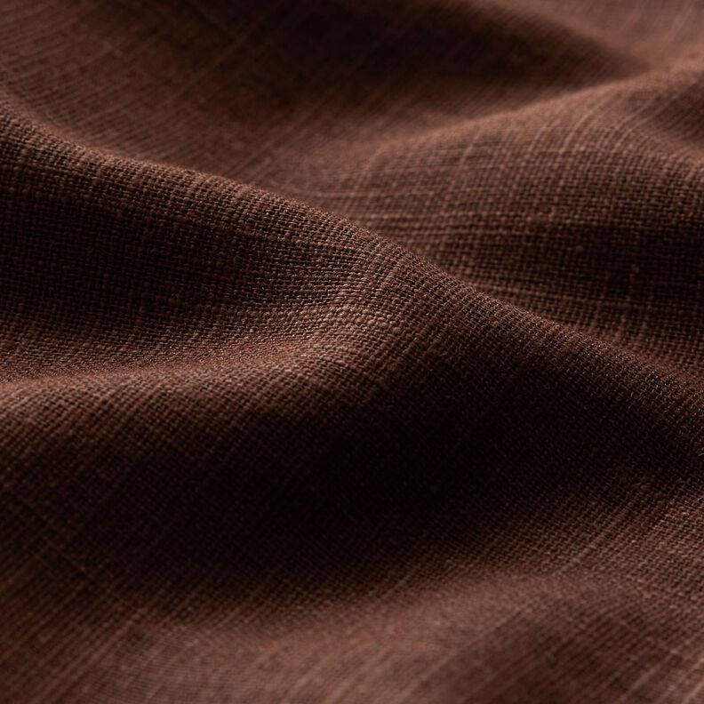 Linen fabric Ramie mix medium – dark brown,  image number 2