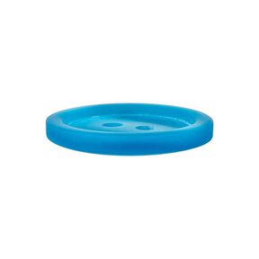 Basic 2-Hole Plastic Button - turquoise, 
