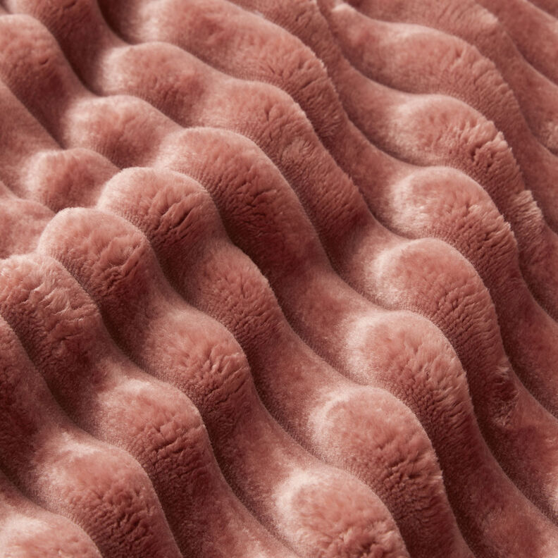 Upholstery Fabric Fur stripes – dusky pink,  image number 3