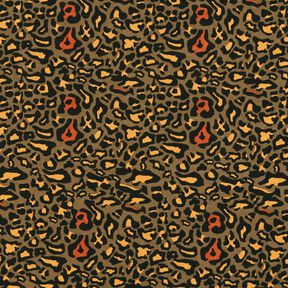 Viscose Jersey Leopard Print – dune/curry yellow, 