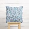 Decor Fabric Half Panama leaf pattern – blue,  thumbnail number 8