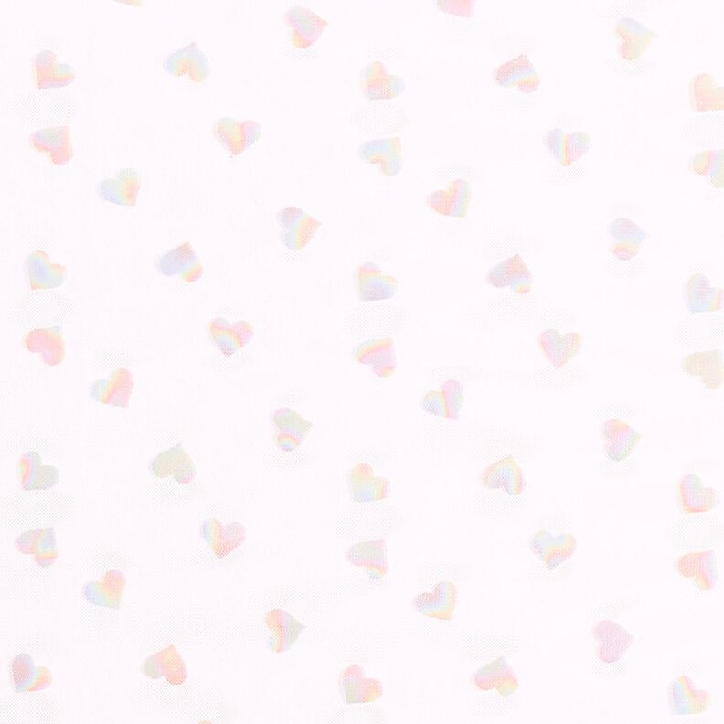 Foil hearts soft mesh – pastel mauve,  image number 1