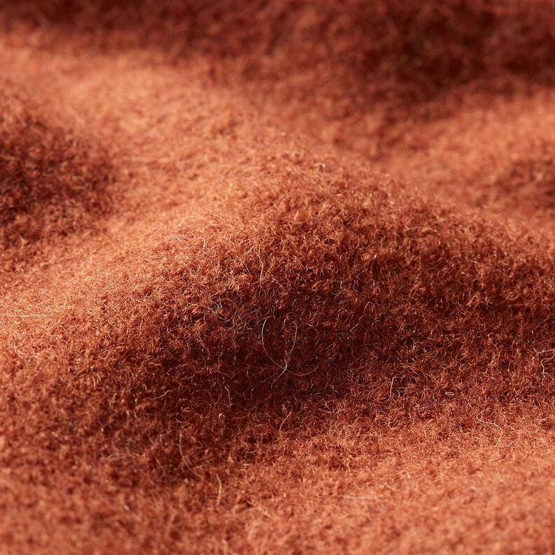 Fulled woollen loden – terracotta,  image number 2