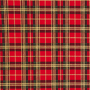 Cretonne Decor Fabric Christmas Check – red, 