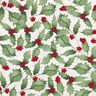 Decor Fabric Canvas Mistletoe Twigs – cashew/green,  thumbnail number 1