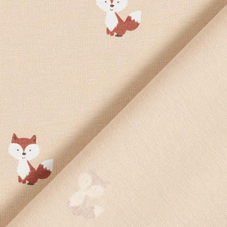 Cotton Jersey Little Foxes – sand,  image number 4