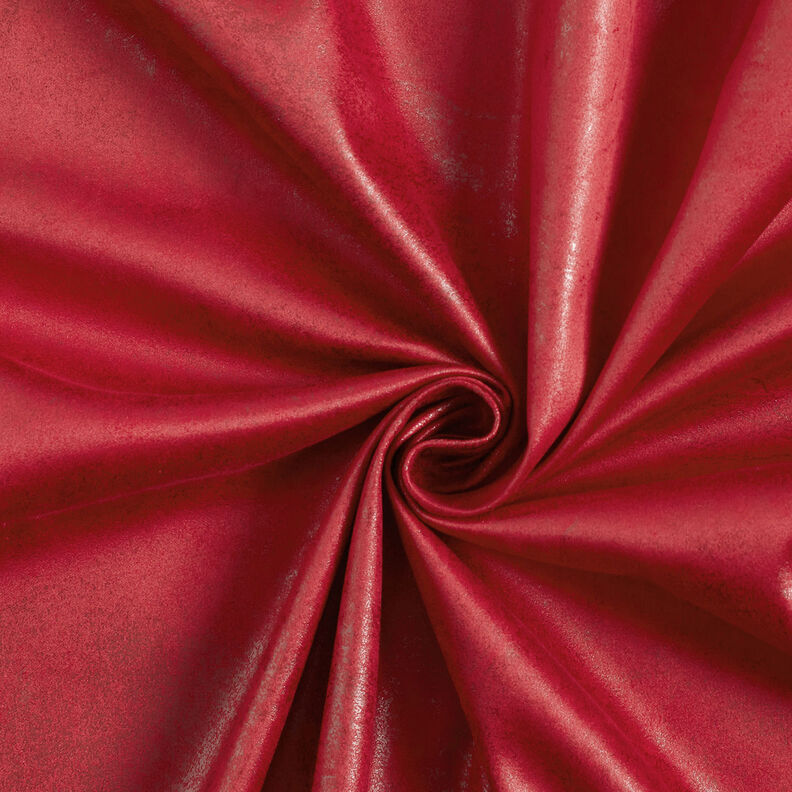 Faux leather velour used look – red,  image number 4