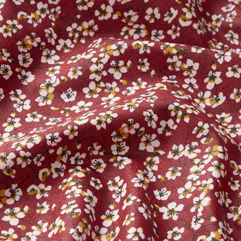 Coated Cotton Blossom – dark red/white,  image number 3