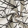 Decor Fabric Jacquard Abstract Lines – ivory/black,  thumbnail number 4