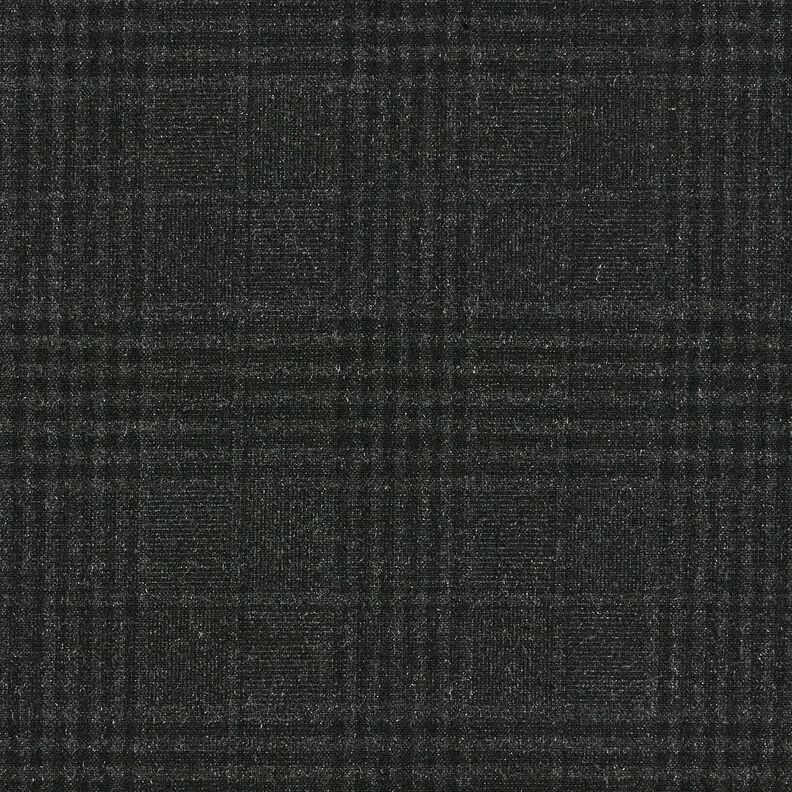 Glen Plaid Stretch Trouser Fabric – anthracite,  image number 1