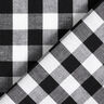 Cotton Vichy check 1,7 cm – black/white,  thumbnail number 4