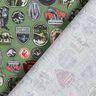 Cotton Poplin Jurassic Park Patches Licensed Fabric | Universal Studios – pine,  thumbnail number 4