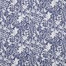 viscose fabric Flowers and branches – indigo/white,  thumbnail number 1