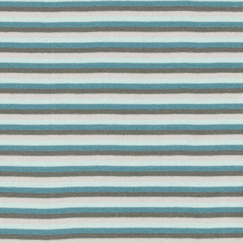 Ribbing Striped tubular fabric – ice blue/turquoise,  image number 1