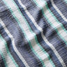 Double Gauze/Muslin yarn-dyed stripes – indigo/ice blue,  thumbnail number 2