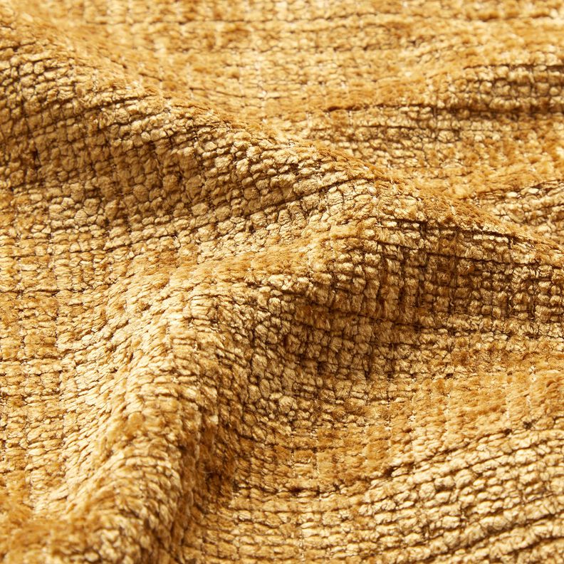 Upholstery Fabric Chenille Plain – mustard,  image number 2