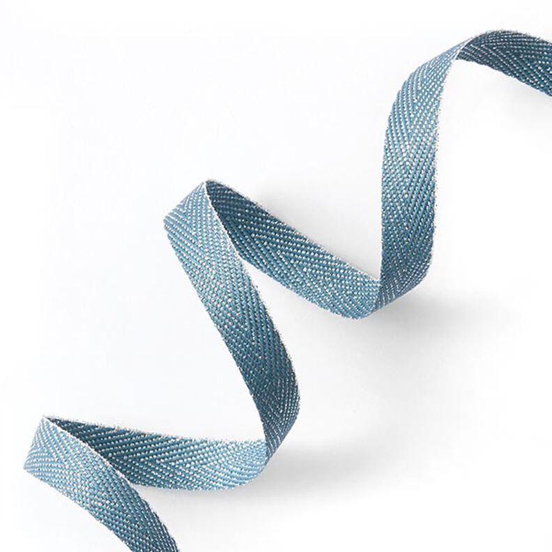 Webbing Metallic [9 mm] – brilliant blue/metallic silver,  image number 1