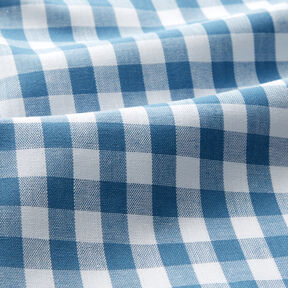Cotton Vichy check 1 cm – denim blue/white, 