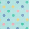 Cosy Fleece colourful dots – mint,  thumbnail number 1