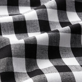 Cotton Vichy check 1,7 cm – black/white, 