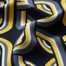 Viscose fabric chain pattern – navy blue,  thumbnail number 2