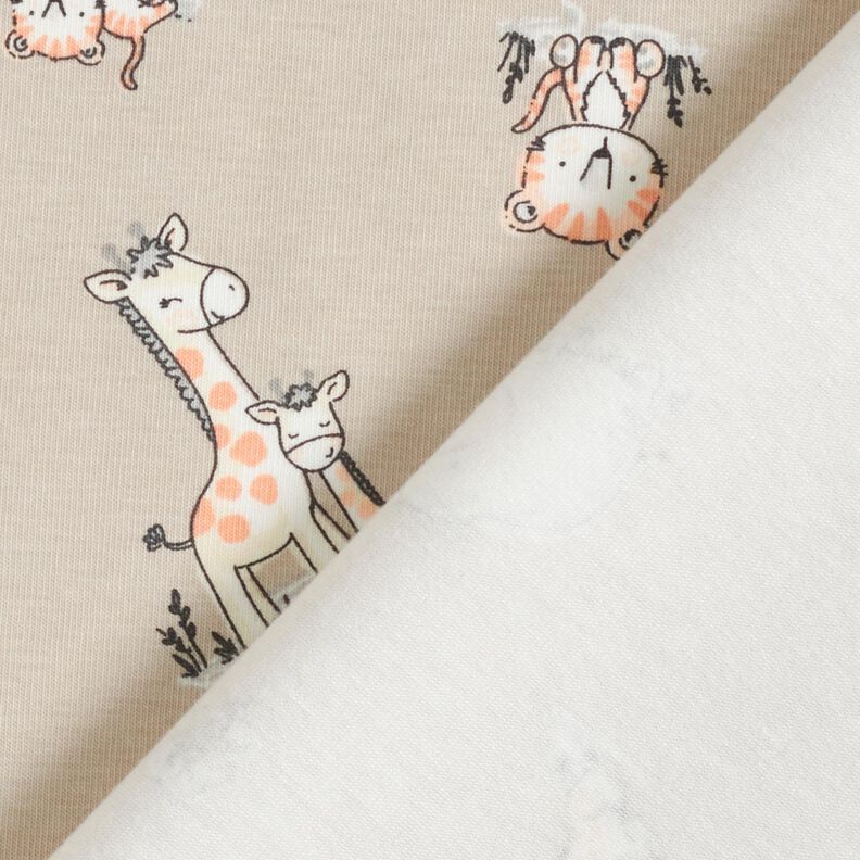 Cotton Jersey Baby Animals – light taupe,  image number 4