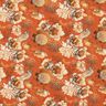 viscose fabric birds and wild roses – terracotta/caramel,  thumbnail number 1