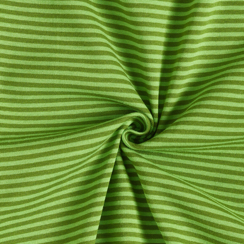 Ribbing Striped tubular fabric – apple green/pine,  image number 3