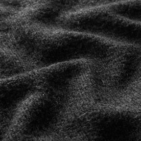 Knitted coat fabric melange – anthracite, 