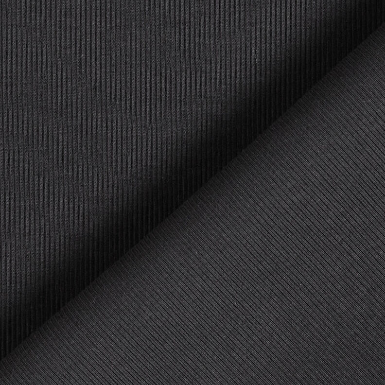 Fine rib Cotton Jersey – black,  image number 3