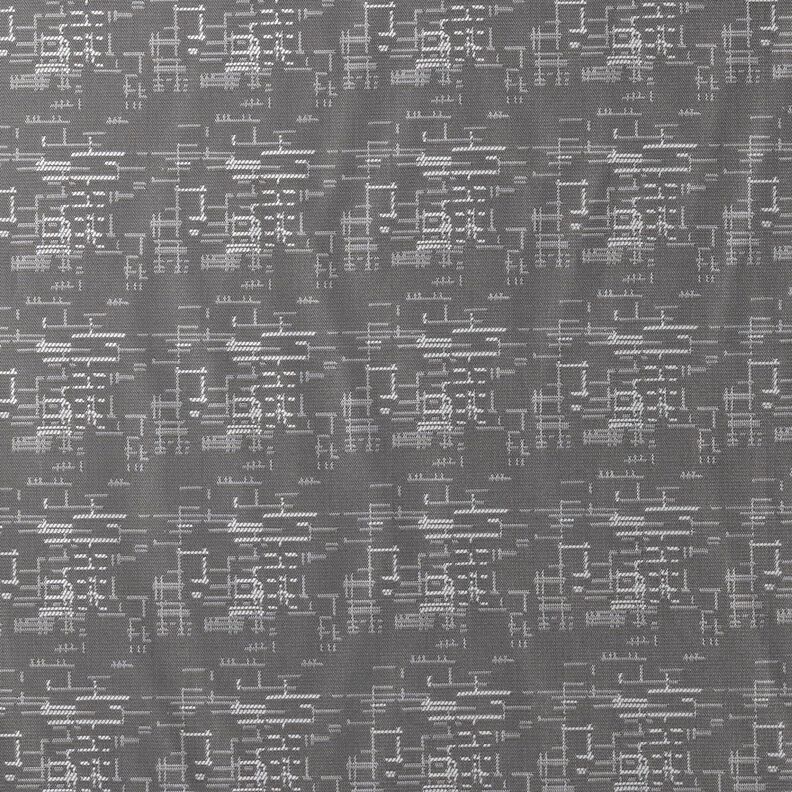 Lining Fabric Jacquard Grid Pattern – grey,  image number 1