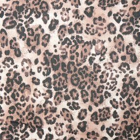 leopard print & lurex stripes chiffon – beige/black, 