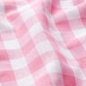 Cotton Vichy check 1,7 cm – pink/white,  thumbnail number 2