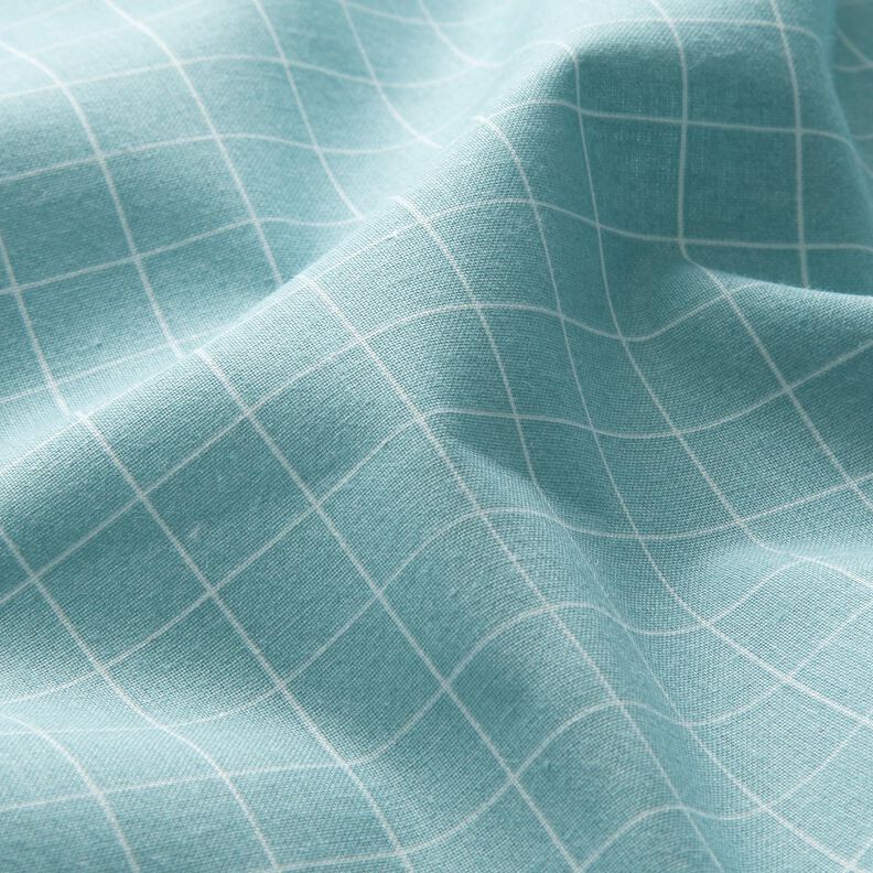 Cotton Cretonne Grid check – light blue,  image number 2