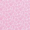 Coated Cotton abstract mini leaves – pink/white,  thumbnail number 1