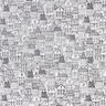 Decor Fabric Jacquard Village in line art – black/white,  thumbnail number 1