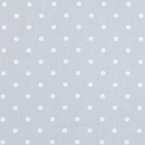 Cotton Cretonne dots – white/silver grey, 