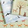 Decor Fabric Half Panama Woodland Animals – mint,  thumbnail number 5