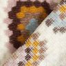 Knitted coat fabric wool blend patchwork, white – white/beige,  thumbnail number 5